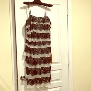 Brand NEW Bicici Black & White Layered Dress, 2XXL